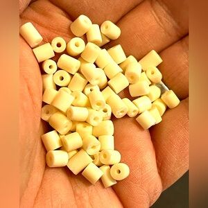 Cream Bone Beads for Crafting or Jewelry Making